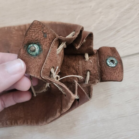 Vintage First State Bank Mountain Lake Minn. Leather Coin Sleeve Pouch Money Bag - Picture 7 of 7